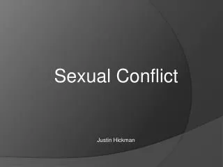 Sexual Conflict