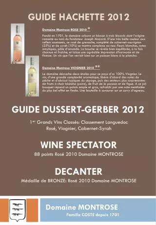 guide hachette 2012