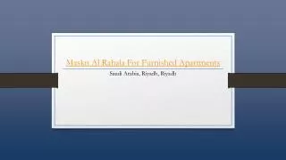 Maskn Al Rahala For Furnished Apartments - Holdinn