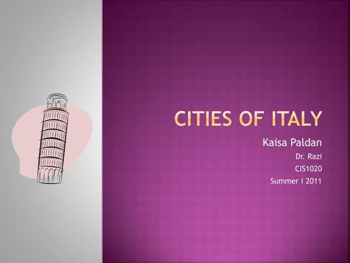 cities of italy