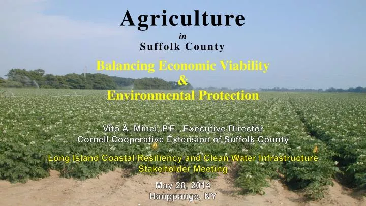 agriculture in suffolk county balancing economic viability environmental protection