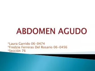 abdomen agudo