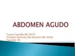 ABDOMEN AGUDO - slide 1