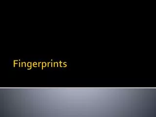 Fingerprints