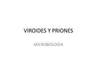 viroides y priones