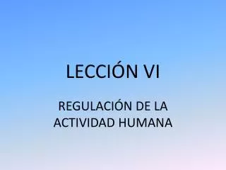 lecci n vi