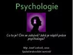 Psychologie - slide 1