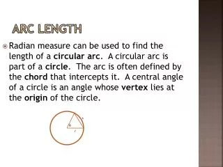 Arc length