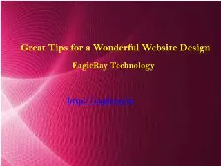 Great Tips for a Wonderful Website Design