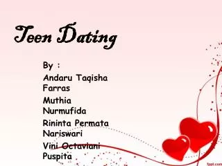 Teen Dating