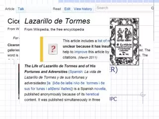 Cicerone or Lazarillo , who decides?