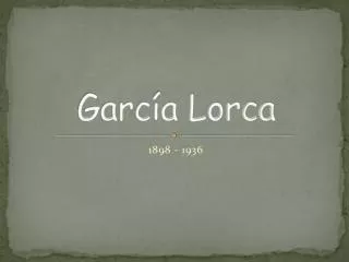 garc a lorca