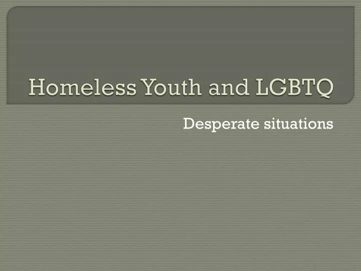 homeless youth and lgbtq