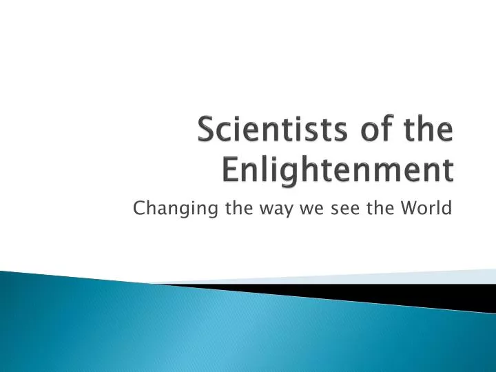 scientists of the enlightenment