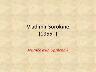 vladimir sorokine 1955