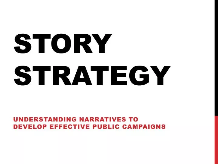 story strategy