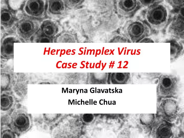 case study herpes simplex virus
