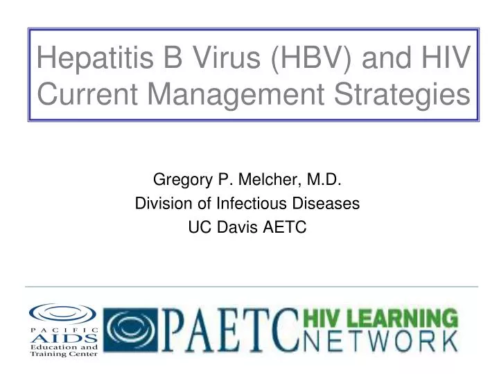 hepatitis b virus hbv and hiv current management strategies