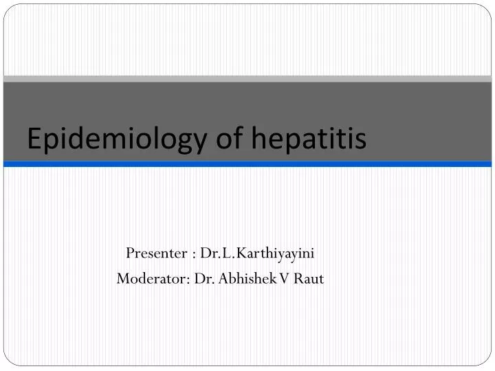 epidemiology of hepatitis