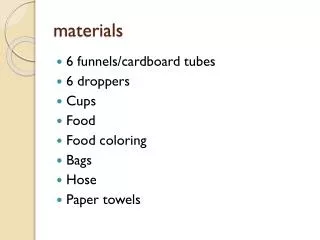 materials