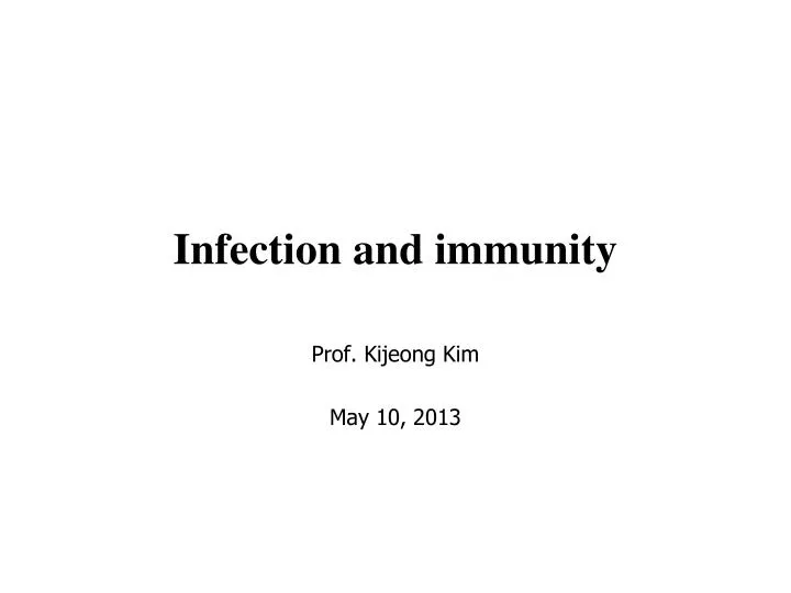 infection and immunity