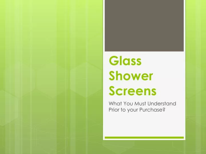 glass shower screens