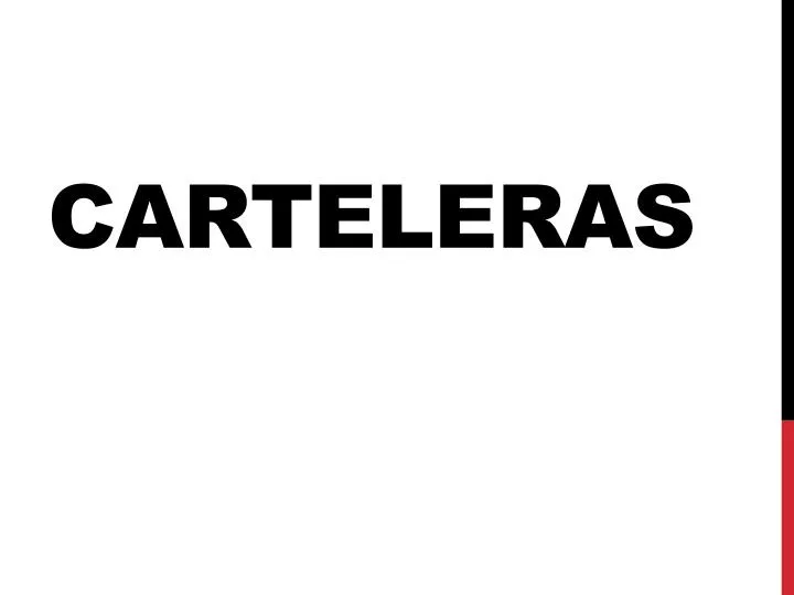 carteleras