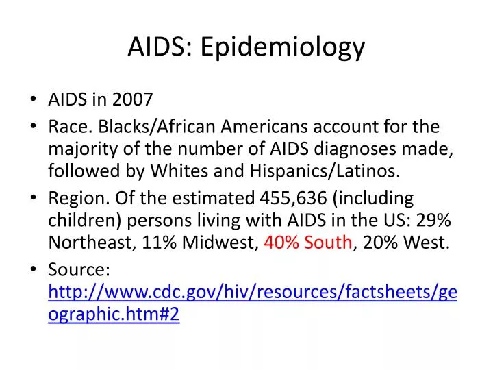 aids epidemiology
