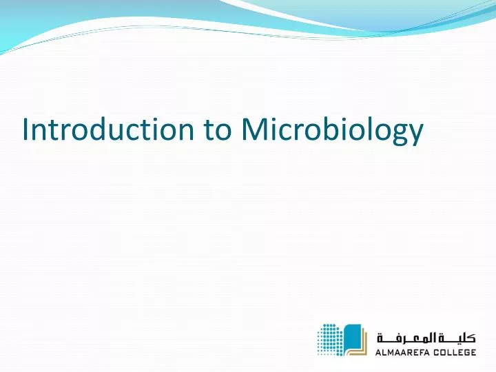 introduction to microbiology