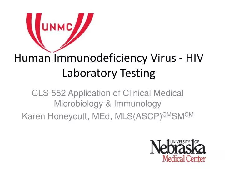human immunodeficiency virus hiv laboratory testing