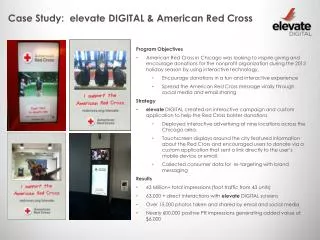 Case Study: elevate DIGITAL &amp; American Red Cross