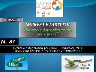 impresa e diritto licenze e autorizzazioni per aprire