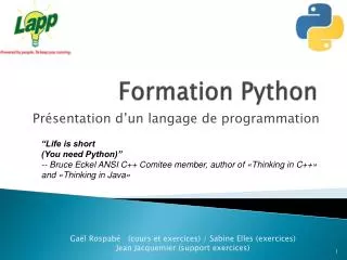formation python