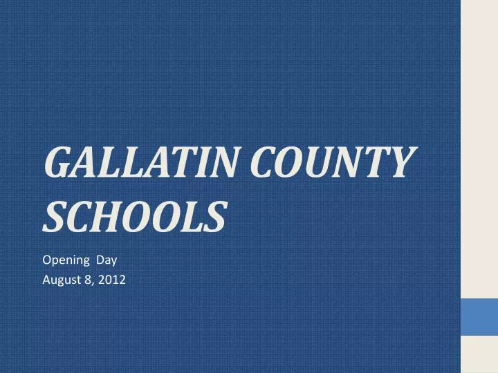 gallatin county schools