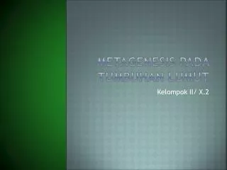metagenesis pada tumbuhan lumut