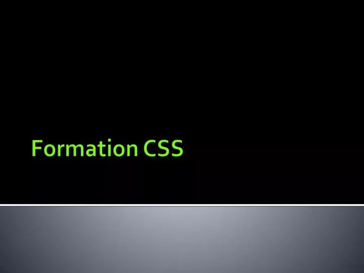 formation css
