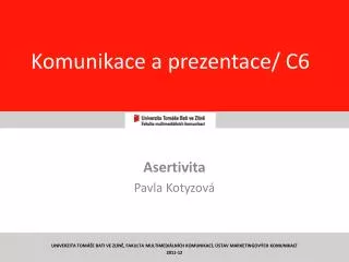 Komunikace a prezentace/ C6