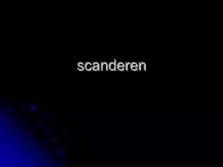 scanderen