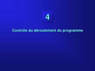 contr le du d roulement du programme