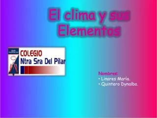 el clima y sus elementos