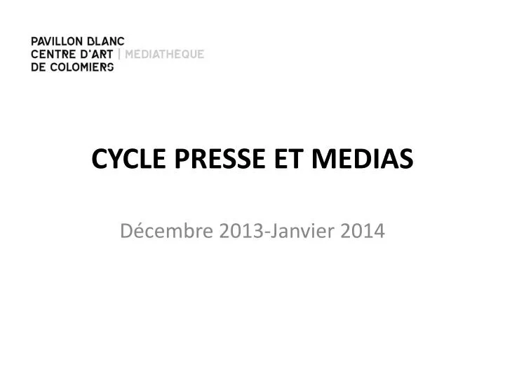 cycle presse et medias