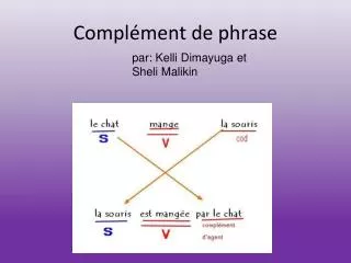 compl ment de phrase
