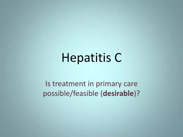 hepatitis c