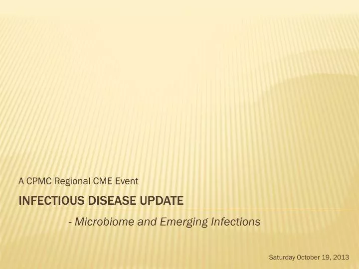 a cpmc regional cme event