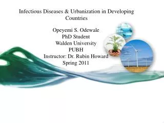 Infectious Diseases &amp; Urbanization in Developing Countries