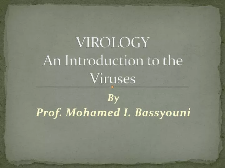 virology an introduction to the viruses