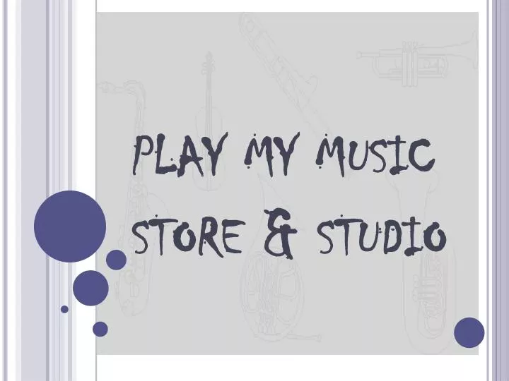 play my music store studio