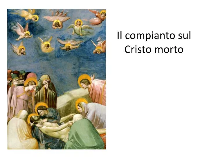 il compianto sul cristo morto