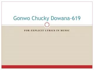 Gonwo Chucky Dowana-619