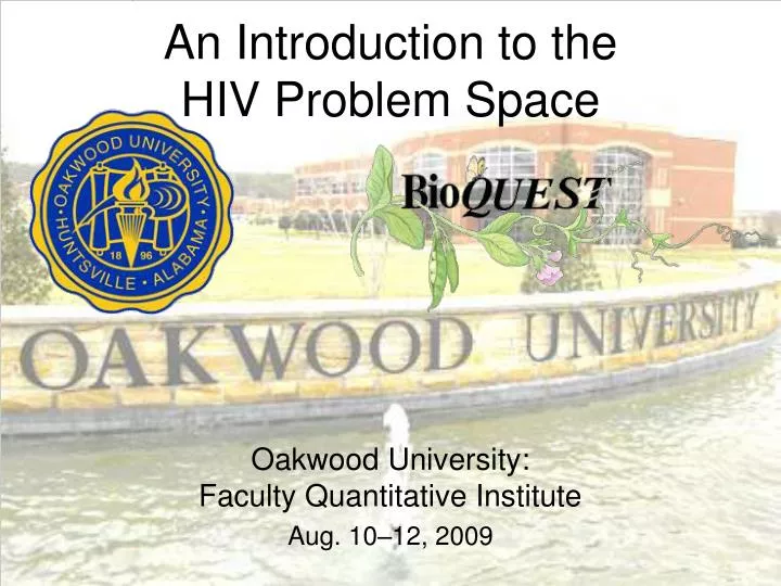 an introduction to the hiv problem space